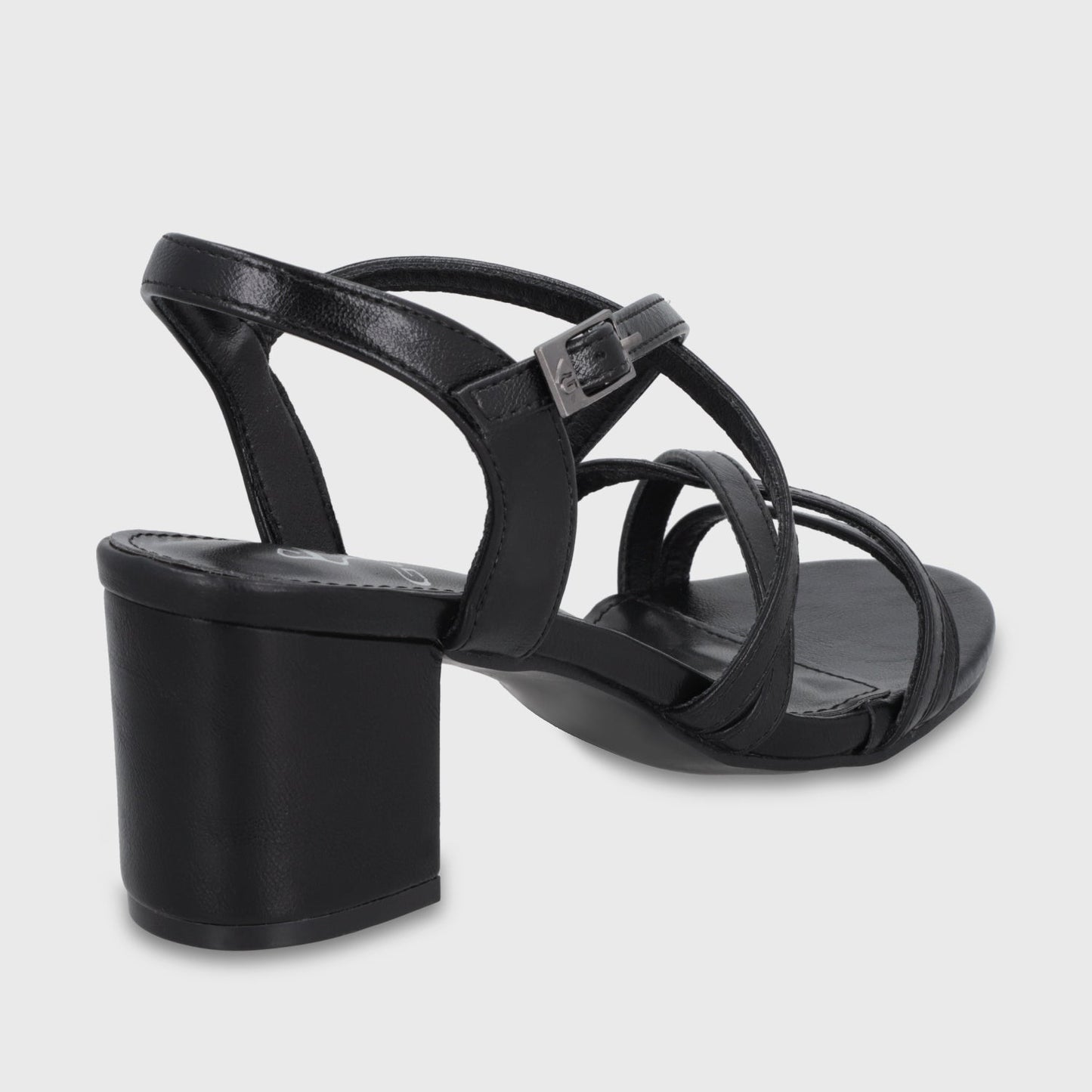Sandalia Taco Negra Mujer C6164 - Gotta Chile