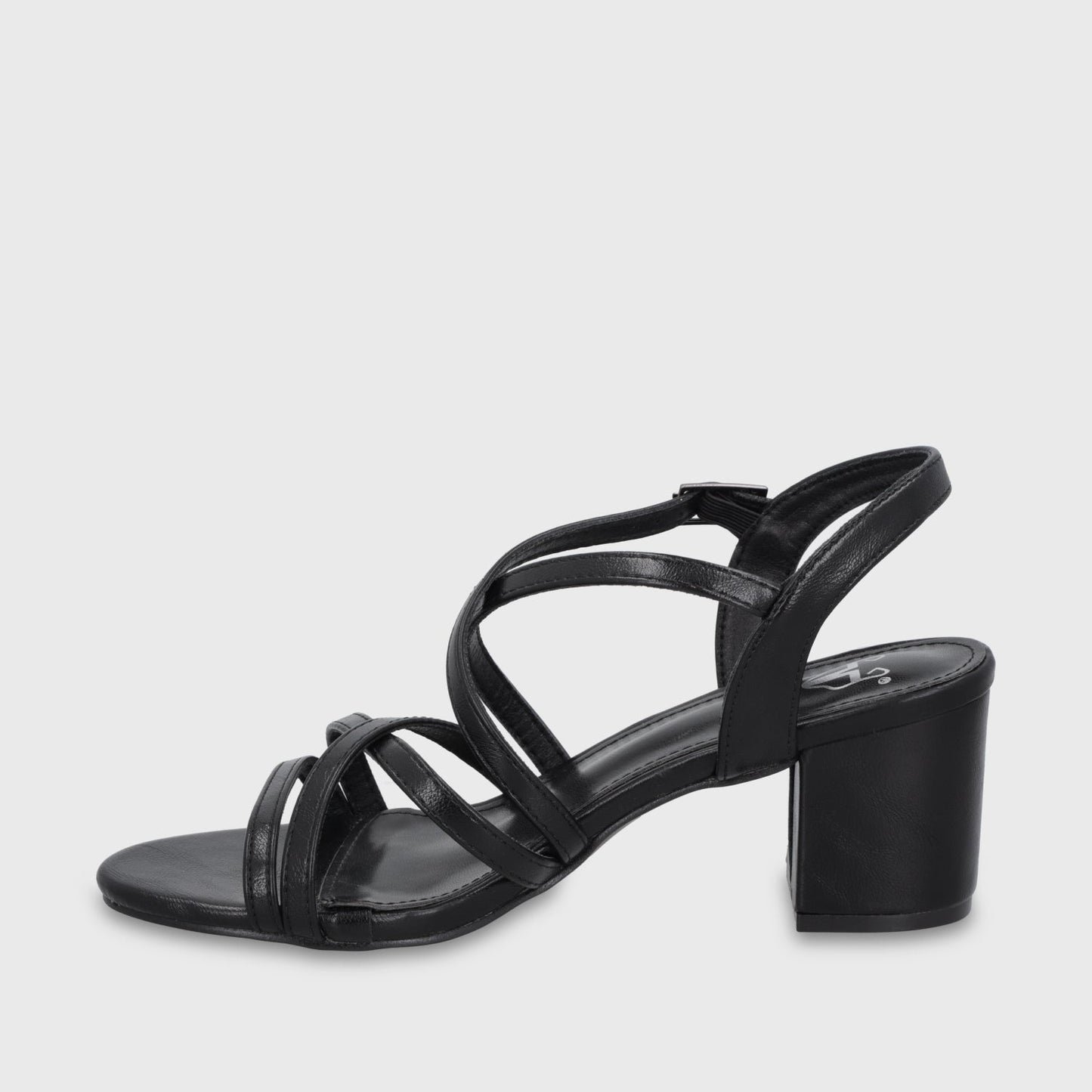 Sandalia Taco Negra Mujer C6164 - Gotta Chile