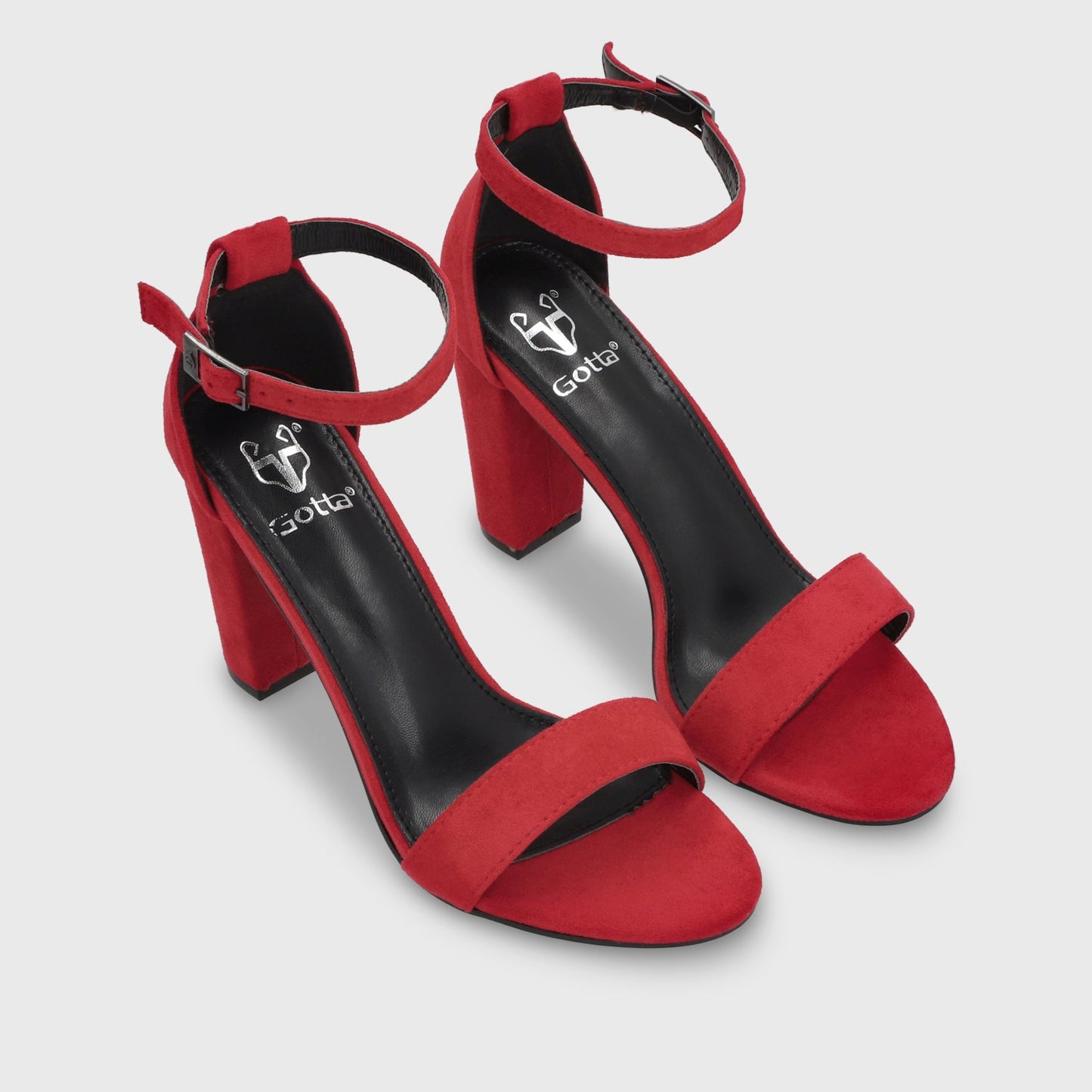 Sandalia Taco Roja Mujer 86123 - Gotta Chile