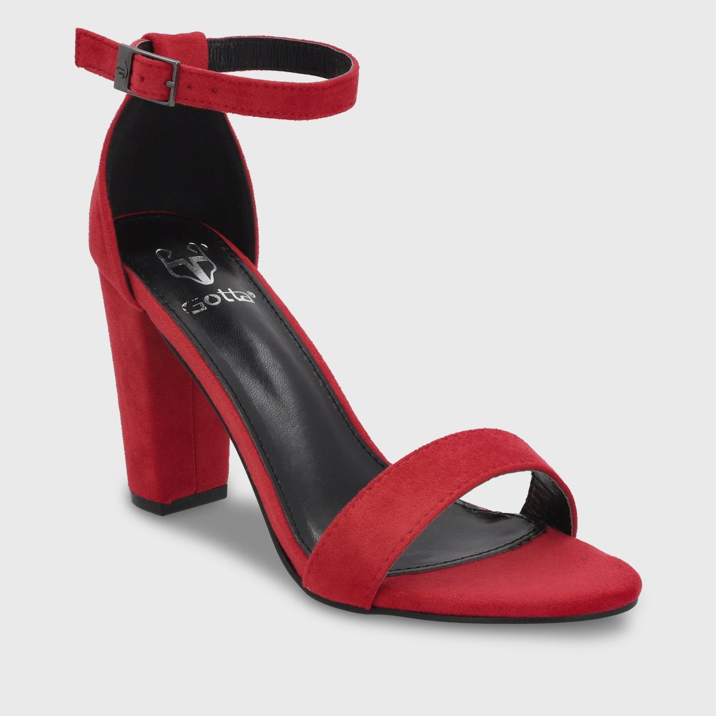Sandalia Taco Roja Mujer 86123 - Gotta Chile
