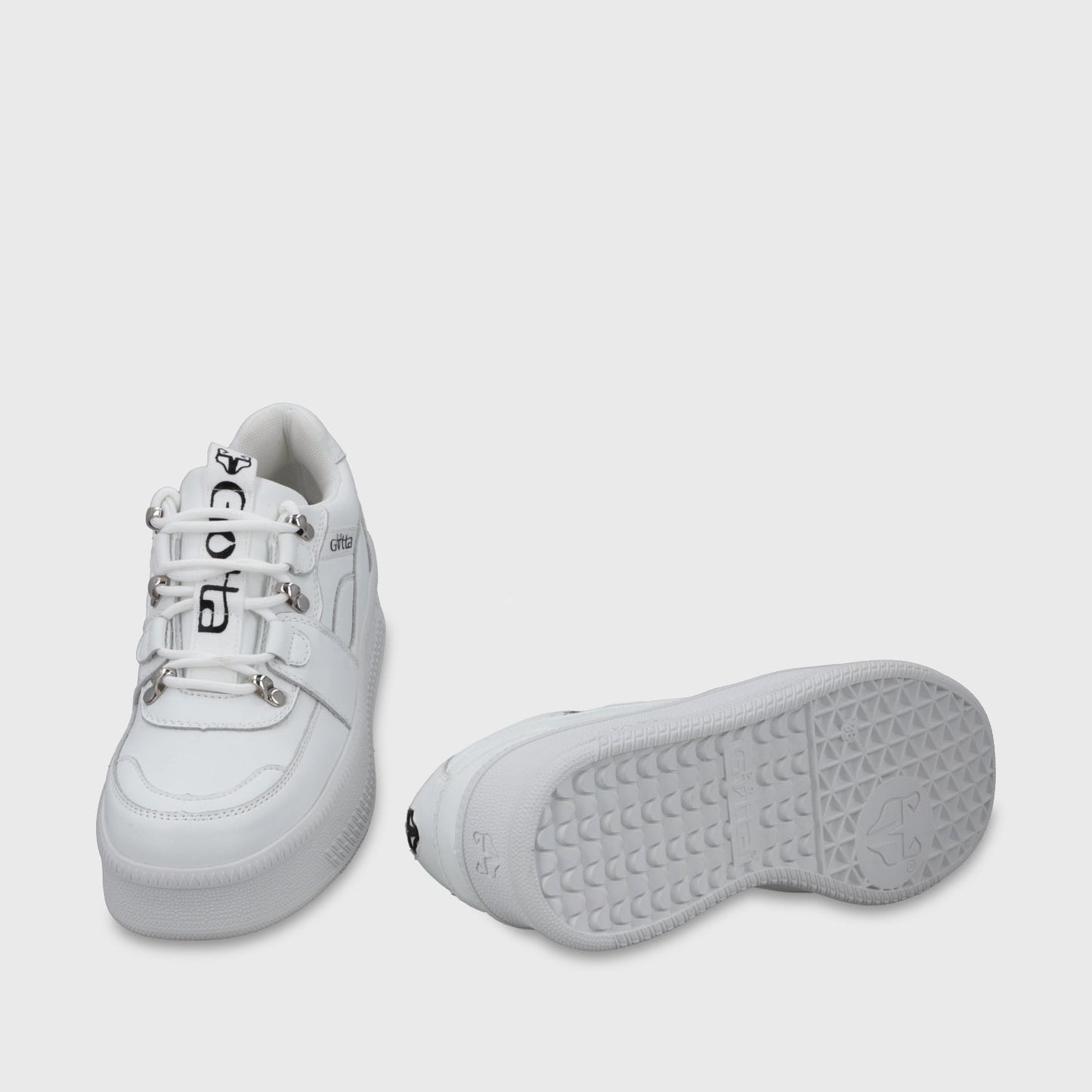 Zapatilla Plataforma Cuero Blanca Mujer 67311 - Gotta Chile