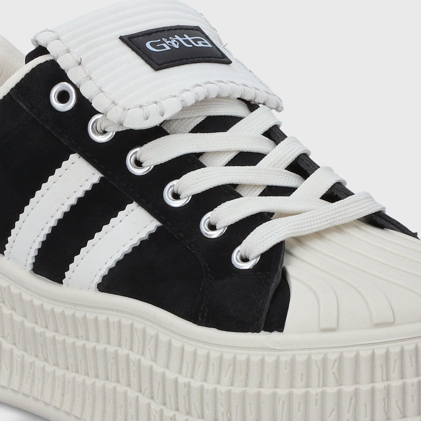 Zapatilla Plataforma Negra Mujer 58021 - Gotta Chile