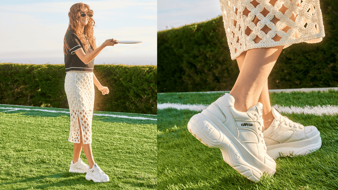 ¿Cómo usar zapatillas blancas en un look de oficina? - Gotta Chile