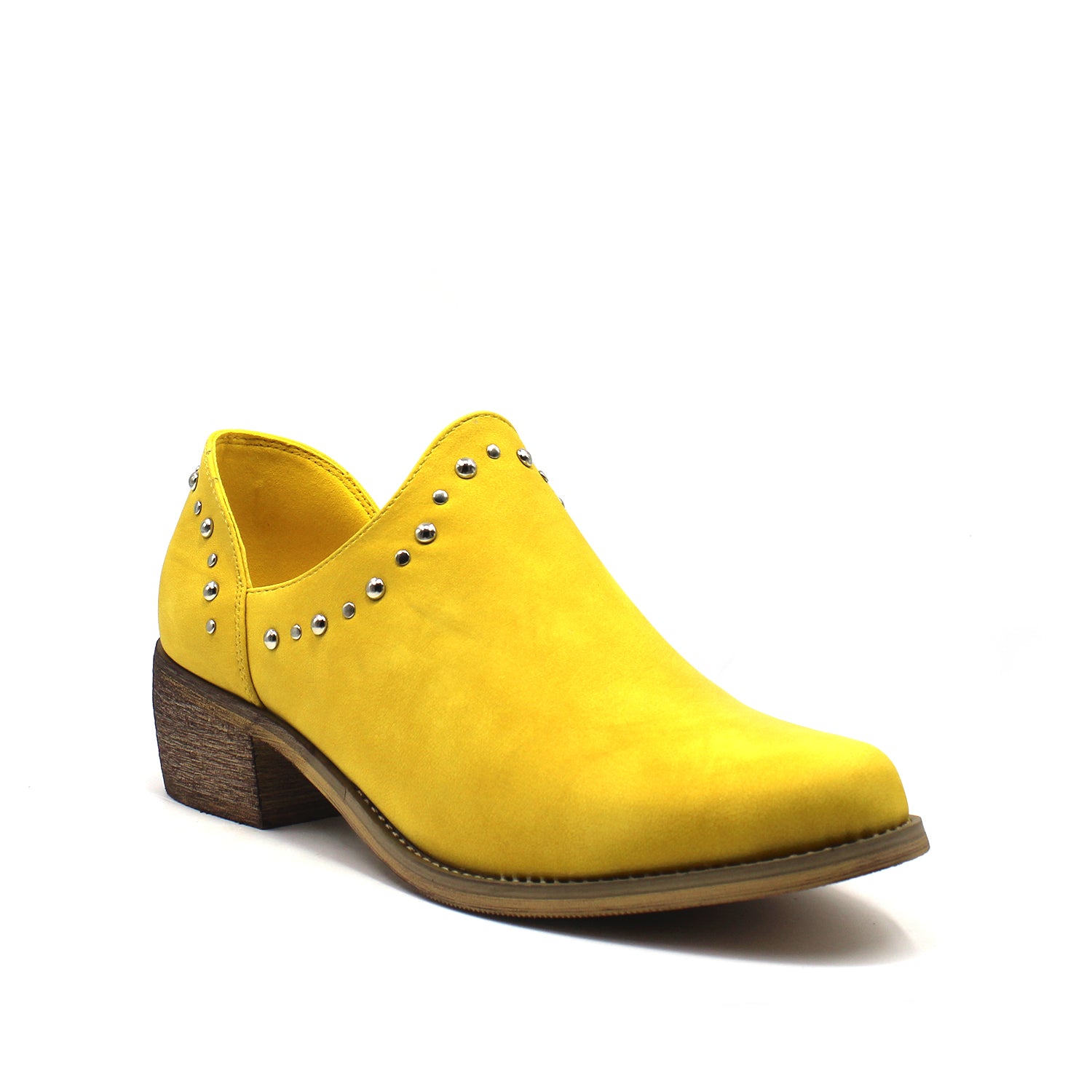 Zapato Taco Amarillo Mujer 87158