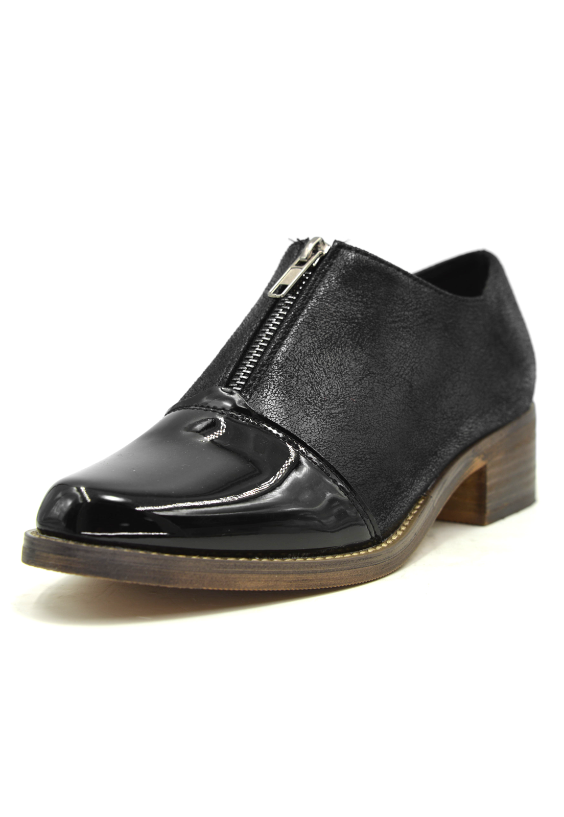 Zapato Charol Negro Mujer 87159