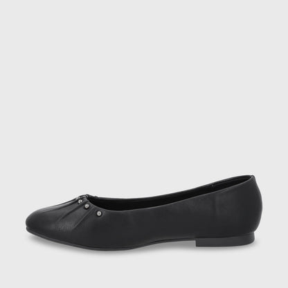 Ballerina Plano Negro Mujer 54040
