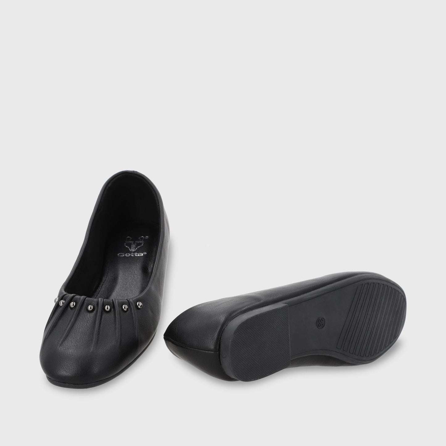 Ballerina Plano Negro Mujer 54040