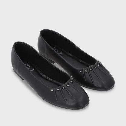 Ballerina Plano Negro Mujer 54040