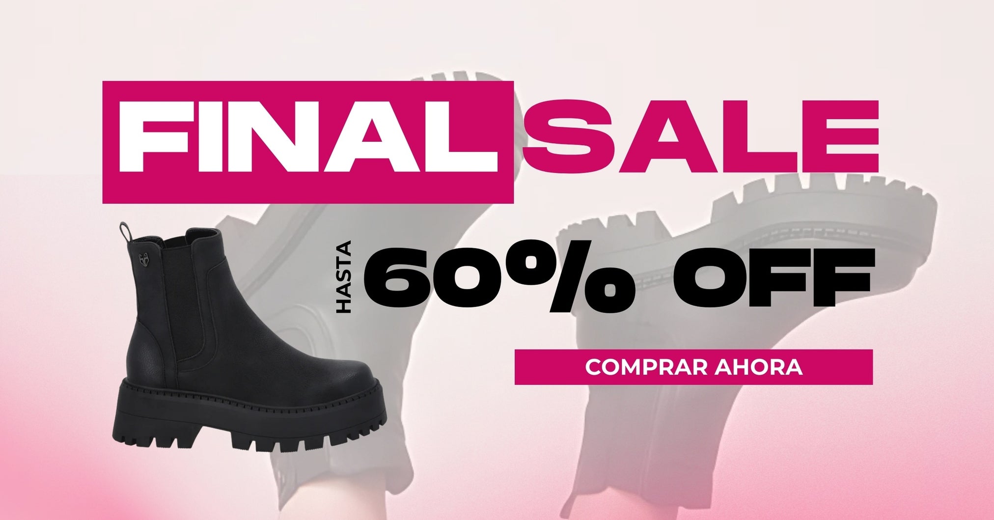 Final Sale con actitud en Gotta: hasta 60% de descuento en calzado. Compra ahora zapatos, zapatillas, botas y botines banner 2