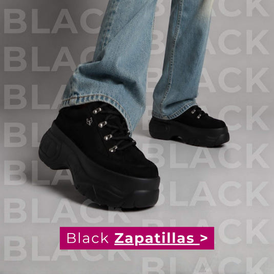 Zapatillas negras de plataforma para mujer Gotta en Black Friday con hasta 50% OFF.