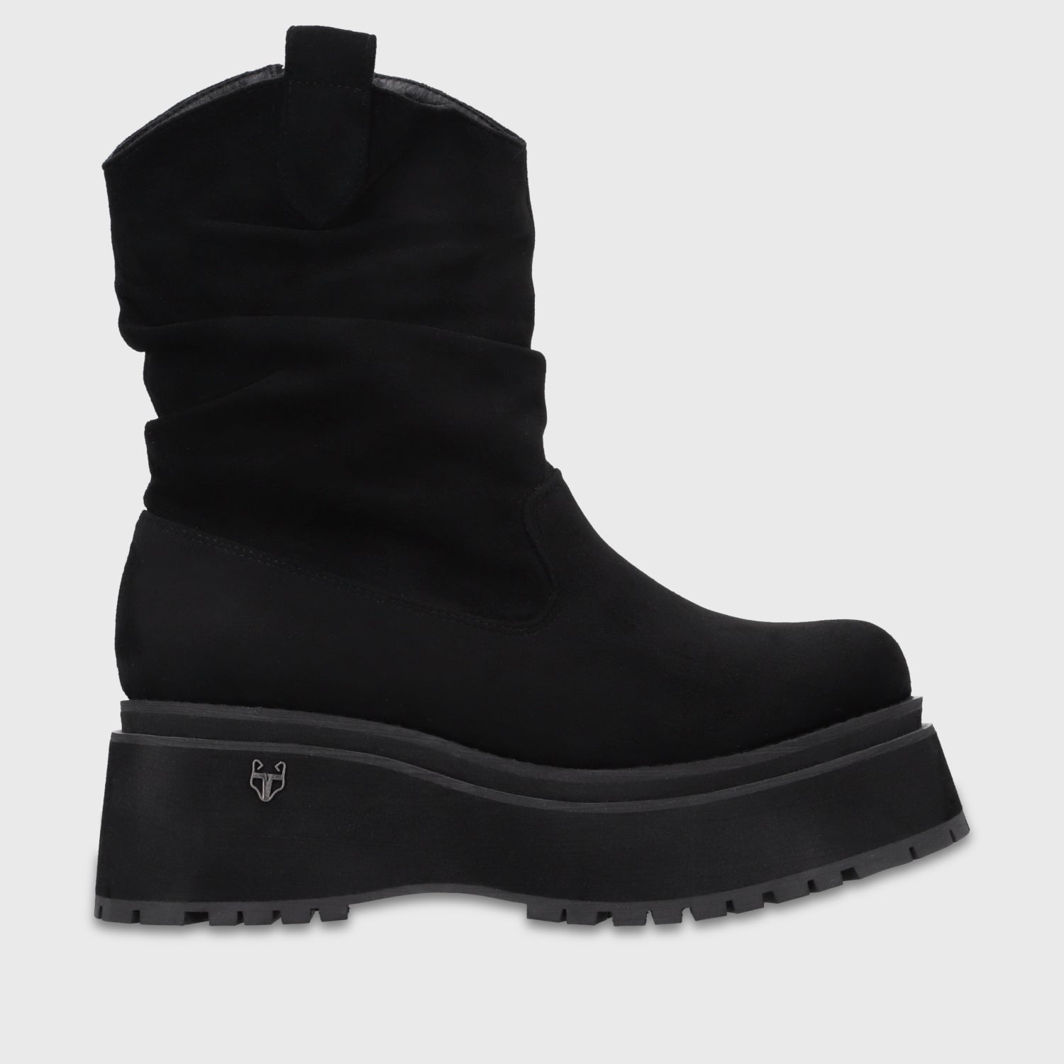Bota Plataforma Negra Mujer 1509G01 - Gotta Chile