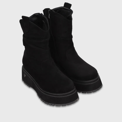 Bota Plataforma Negra Mujer 1509G01 - Gotta Chile