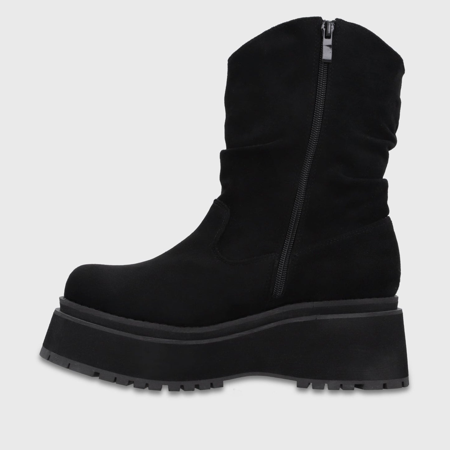Bota Plataforma Negra Mujer 1509G01 - Gotta Chile