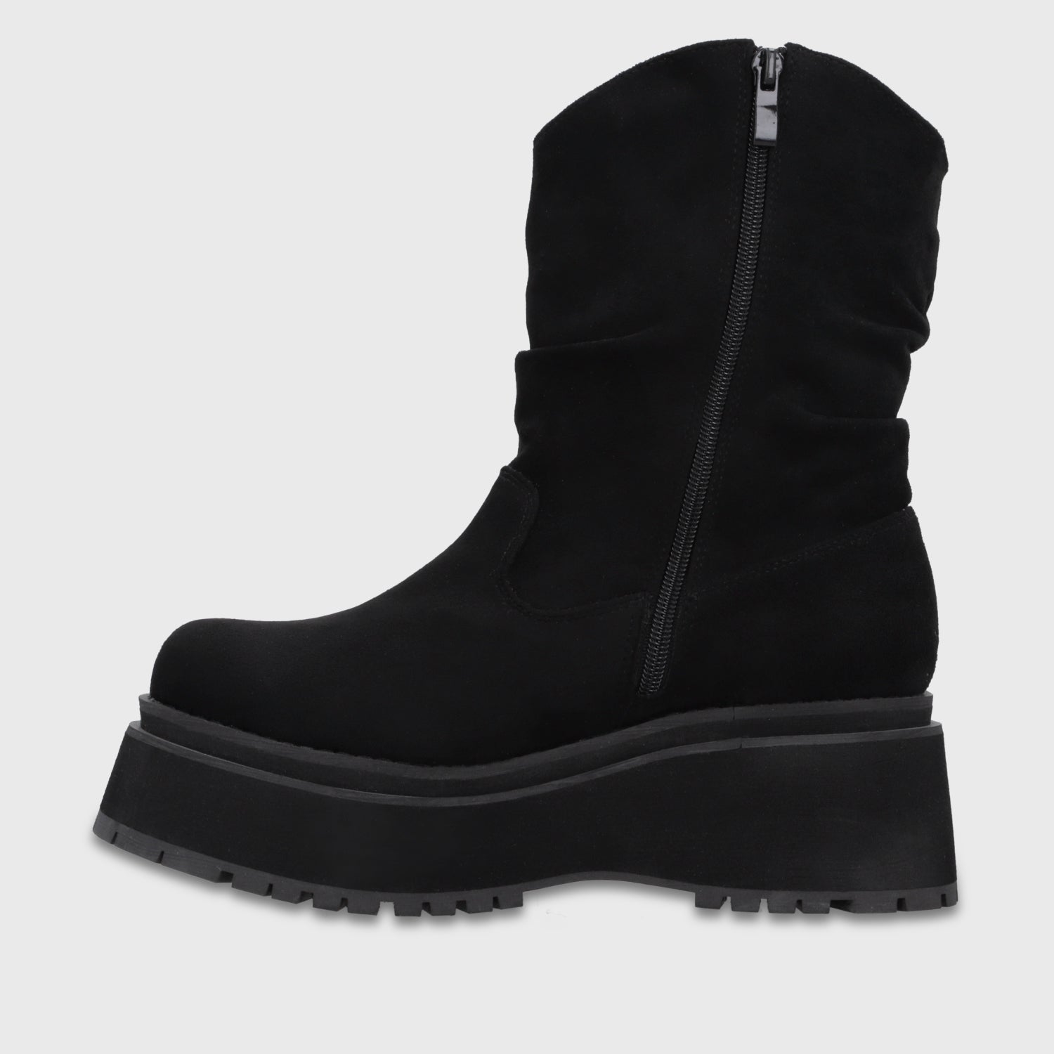Bota Plataforma Negra Mujer 1509G01 - Gotta Chile