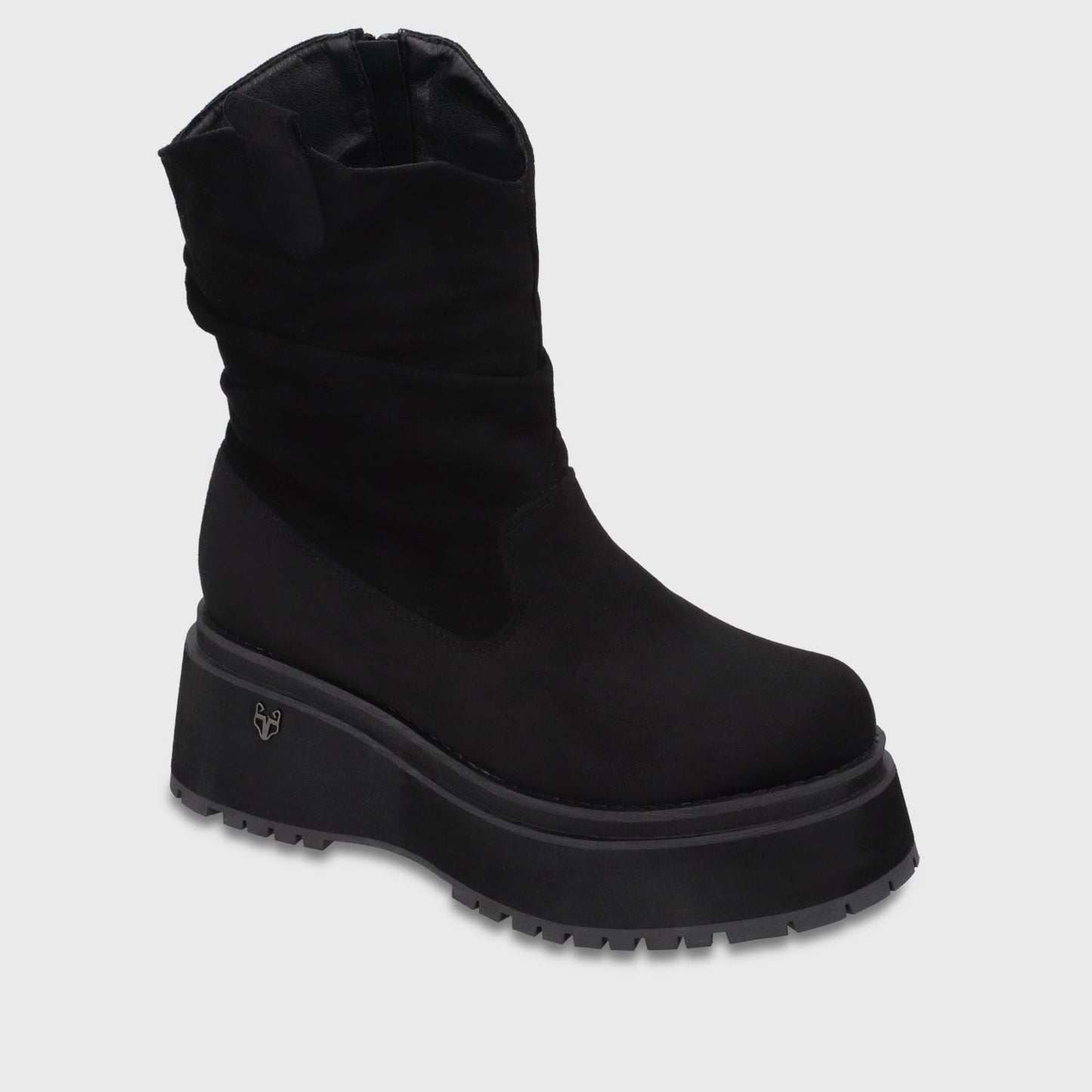 Bota Plataforma Negra Mujer 1509G01 - Gotta Chile