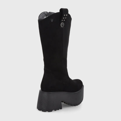 Bota Plataforma Negra Mujer 15170 - Gotta Chile