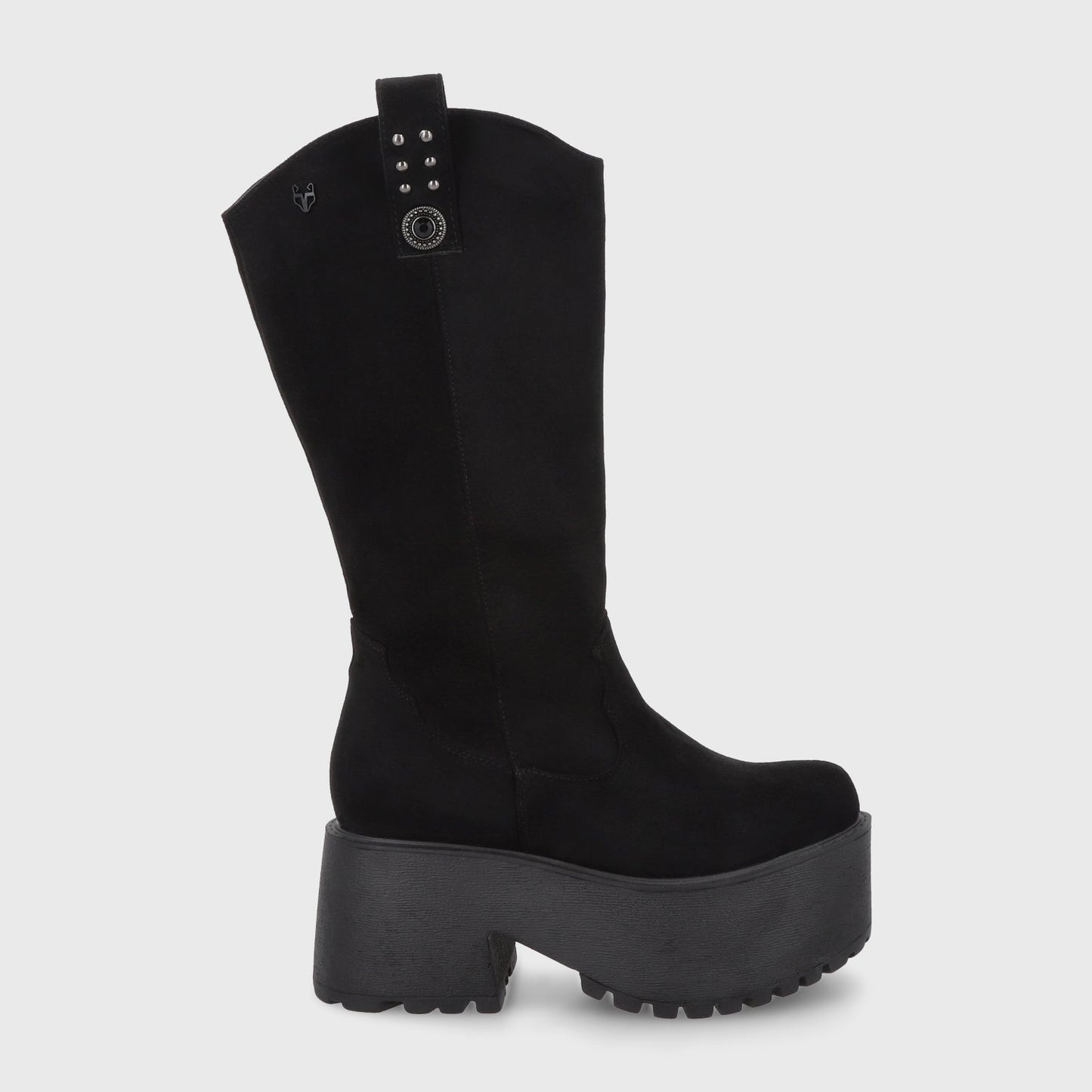 Bota Plataforma Negra Mujer 15170 - Gotta Chile