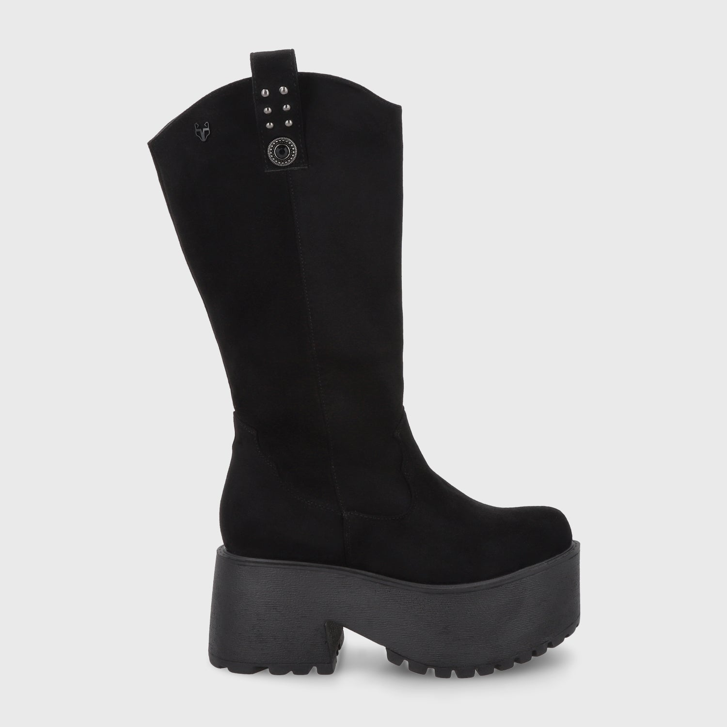 Bota Plataforma Negra Mujer 15170 - Gotta Chile