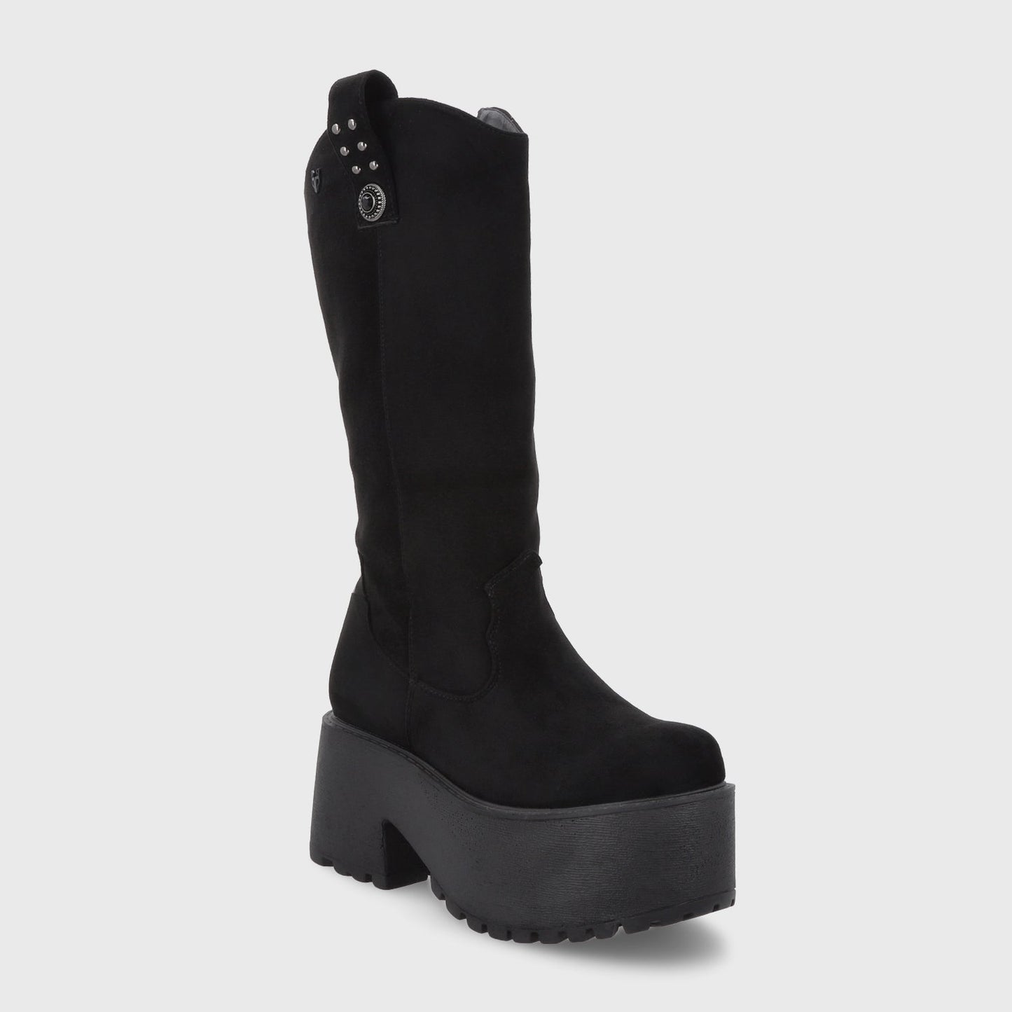 Bota Plataforma Negra Mujer 15170 - Gotta Chile
