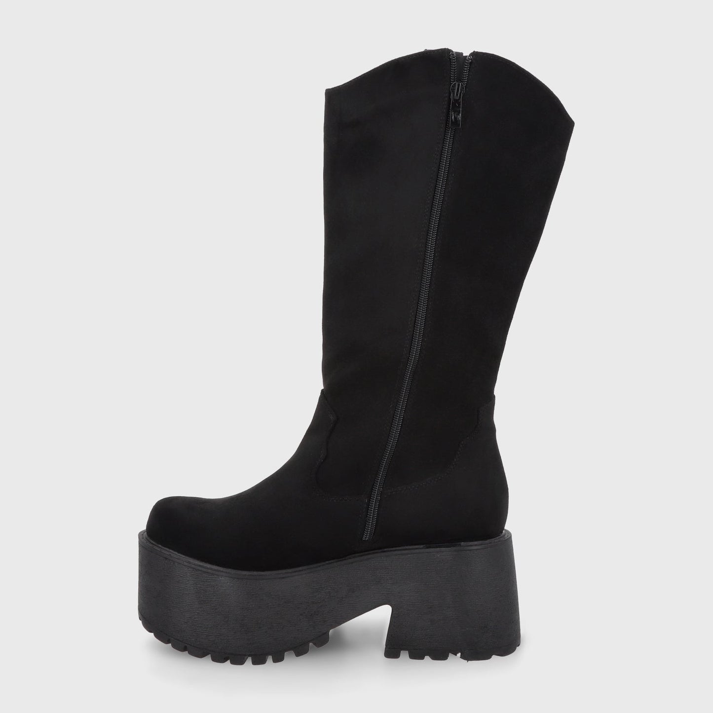 Bota Plataforma Negra Mujer 15170 - Gotta Chile
