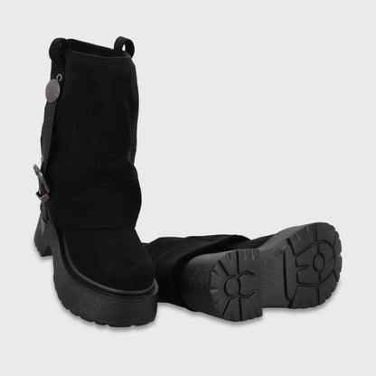 Bota Plataforma Negra Mujer 3580701 - Gotta Chile
