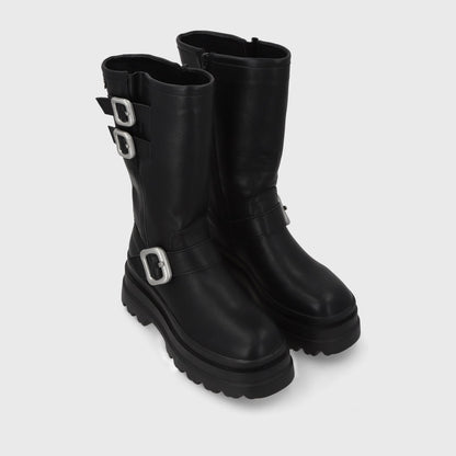 Bota Plataforma Negra Mujer 36037 - Gotta Chile