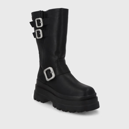 Bota Plataforma Negra Mujer 36037 - Gotta Chile