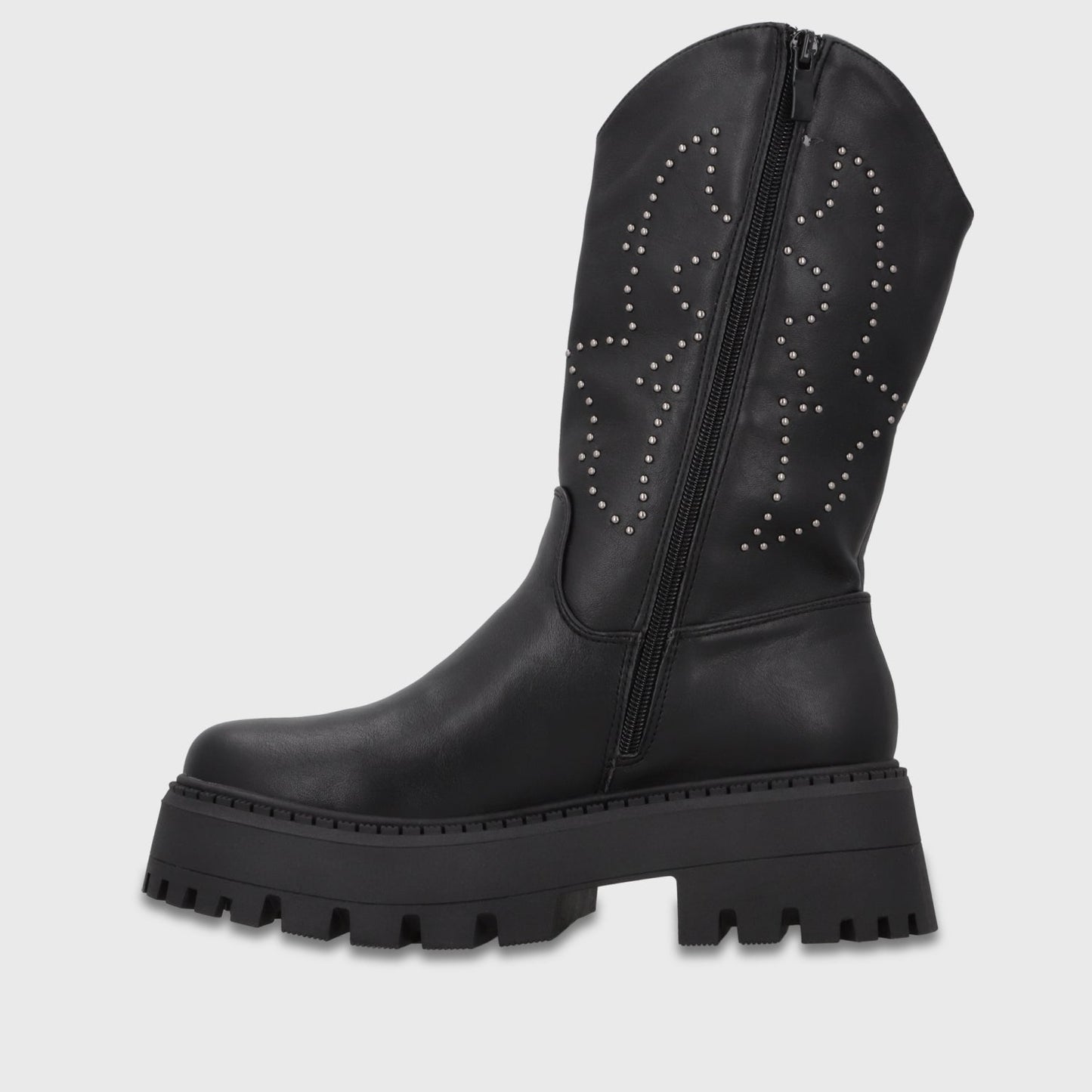 Bota Plataforma Negra Mujer 4580701 - Gotta Chile