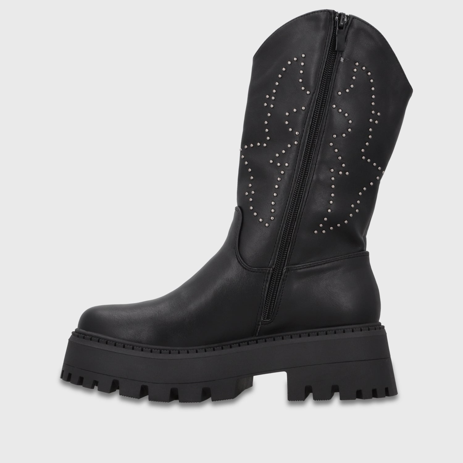 Bota Plataforma Negra Mujer 4580701 - Gotta Chile