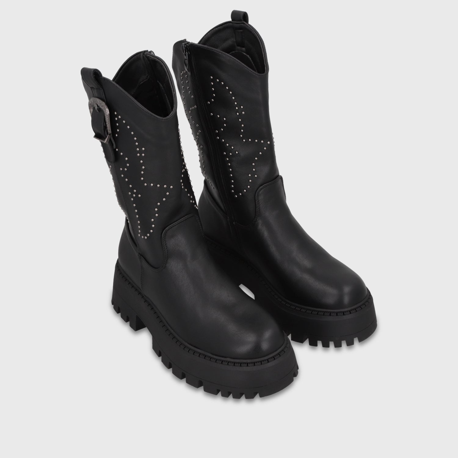 Bota Plataforma Negra Mujer 4580701 - Gotta Chile