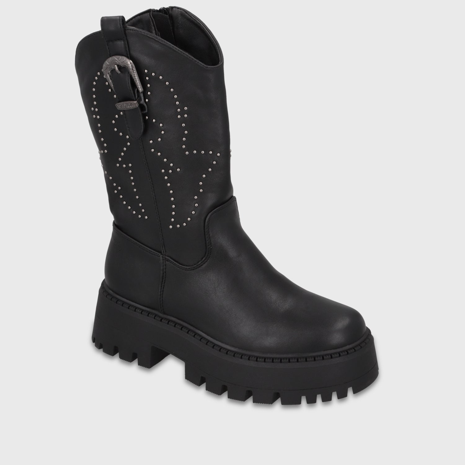 Bota Plataforma Negra Mujer 4580701 - Gotta Chile