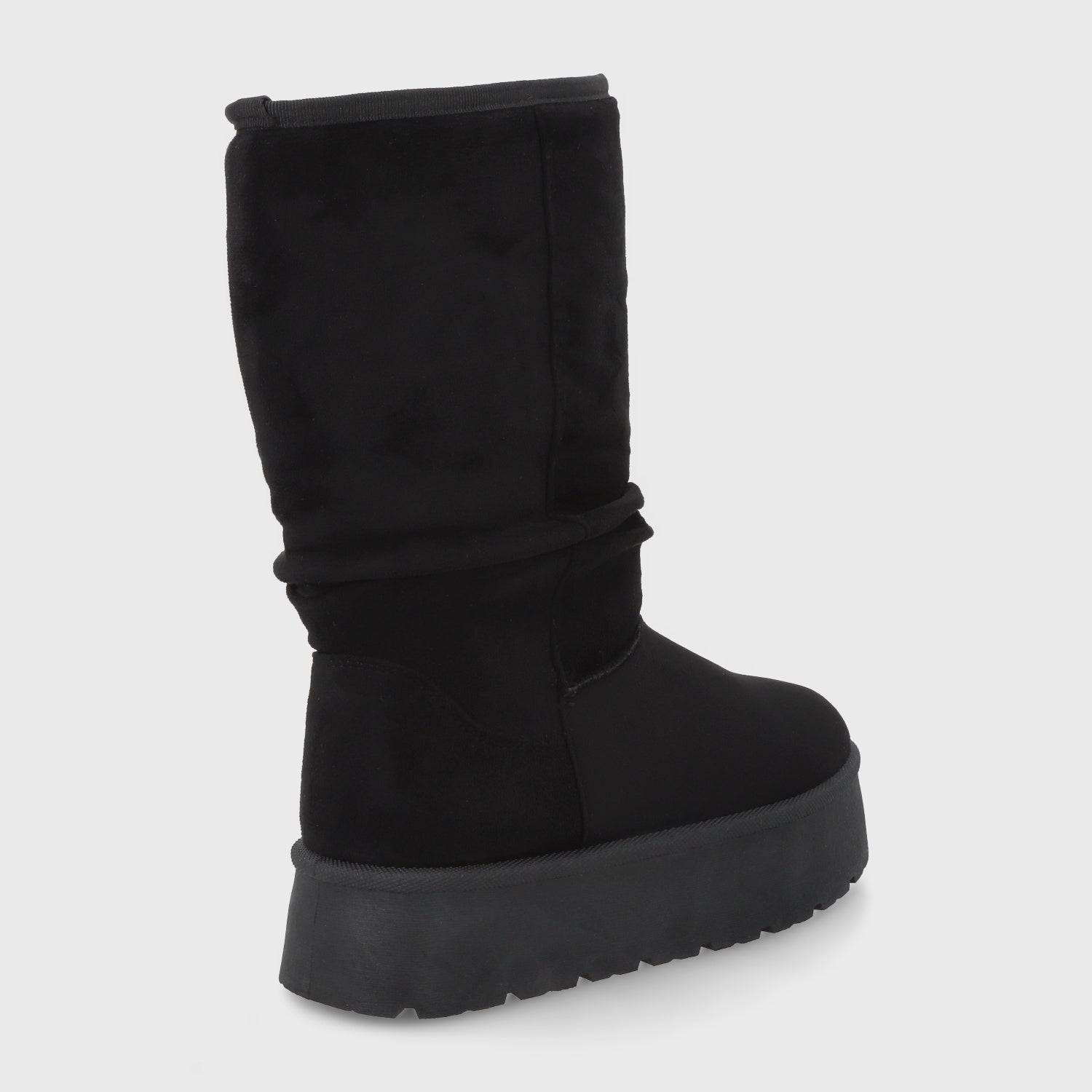 Bota Plataforma Negra Mujer 48114 - Gotta Chile