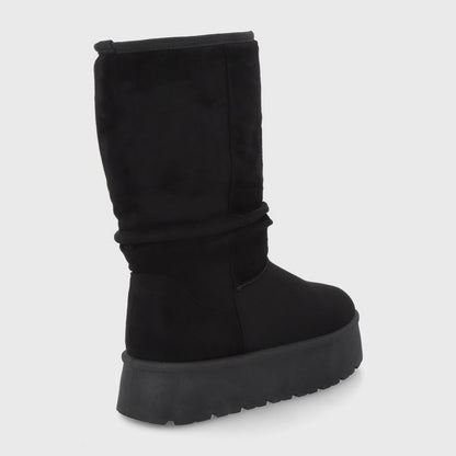 Bota Plataforma Negra Mujer 48114 - Gotta Chile