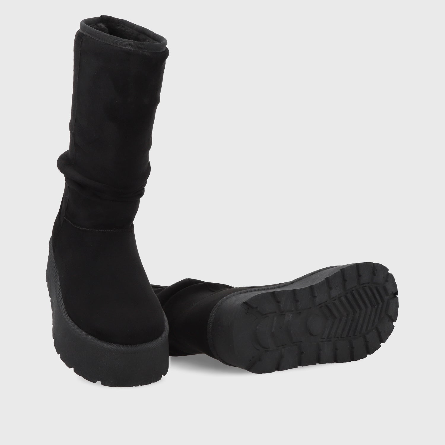 Bota Plataforma Negra Mujer 48114 - Gotta Chile