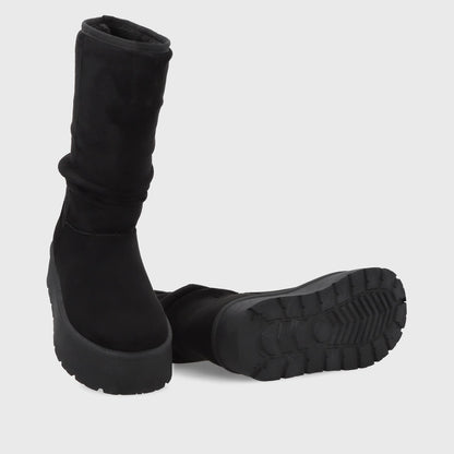 Bota Plataforma Negra Mujer 48114 - Gotta Chile