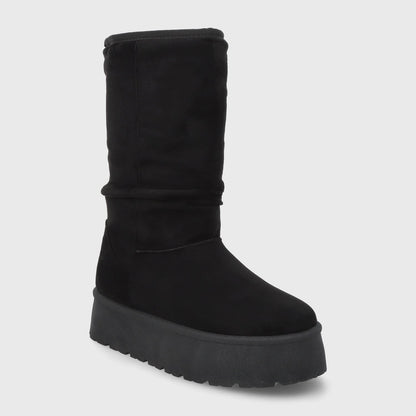 Bota Plataforma Negra Mujer 48114 - Gotta Chile