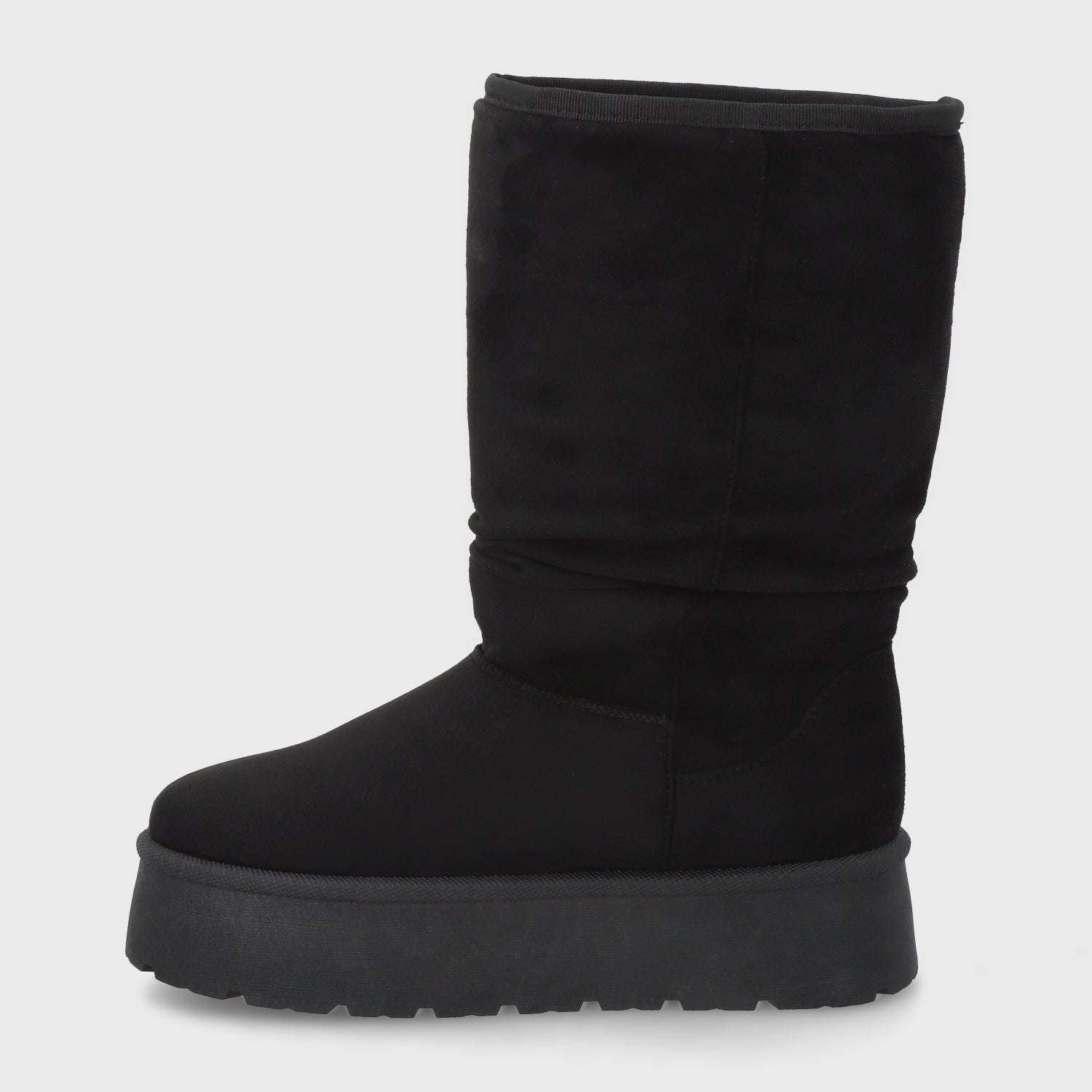 Bota Plataforma Negra Mujer 48114 - Gotta Chile