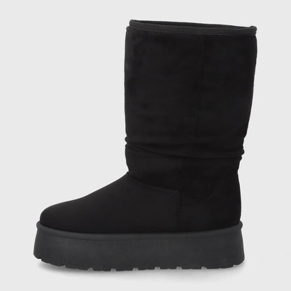 Bota Plataforma Negra Mujer 48114 - Gotta Chile