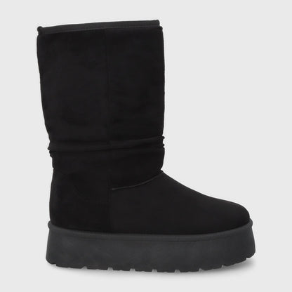 Bota Plataforma Negra Mujer 48114 - Gotta Chile