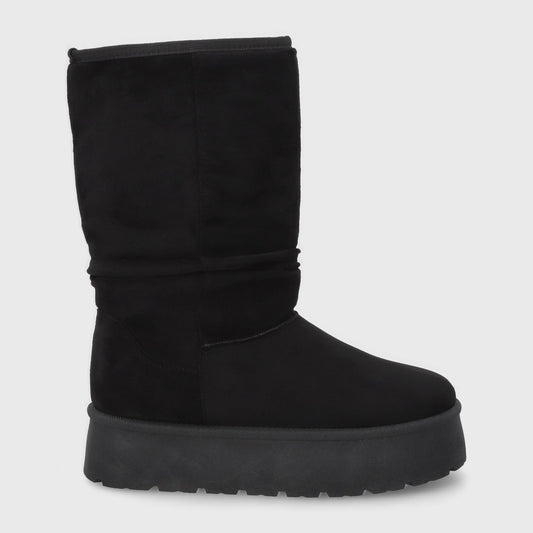 Bota Plataforma Negra Mujer 48114 - Gotta Chile