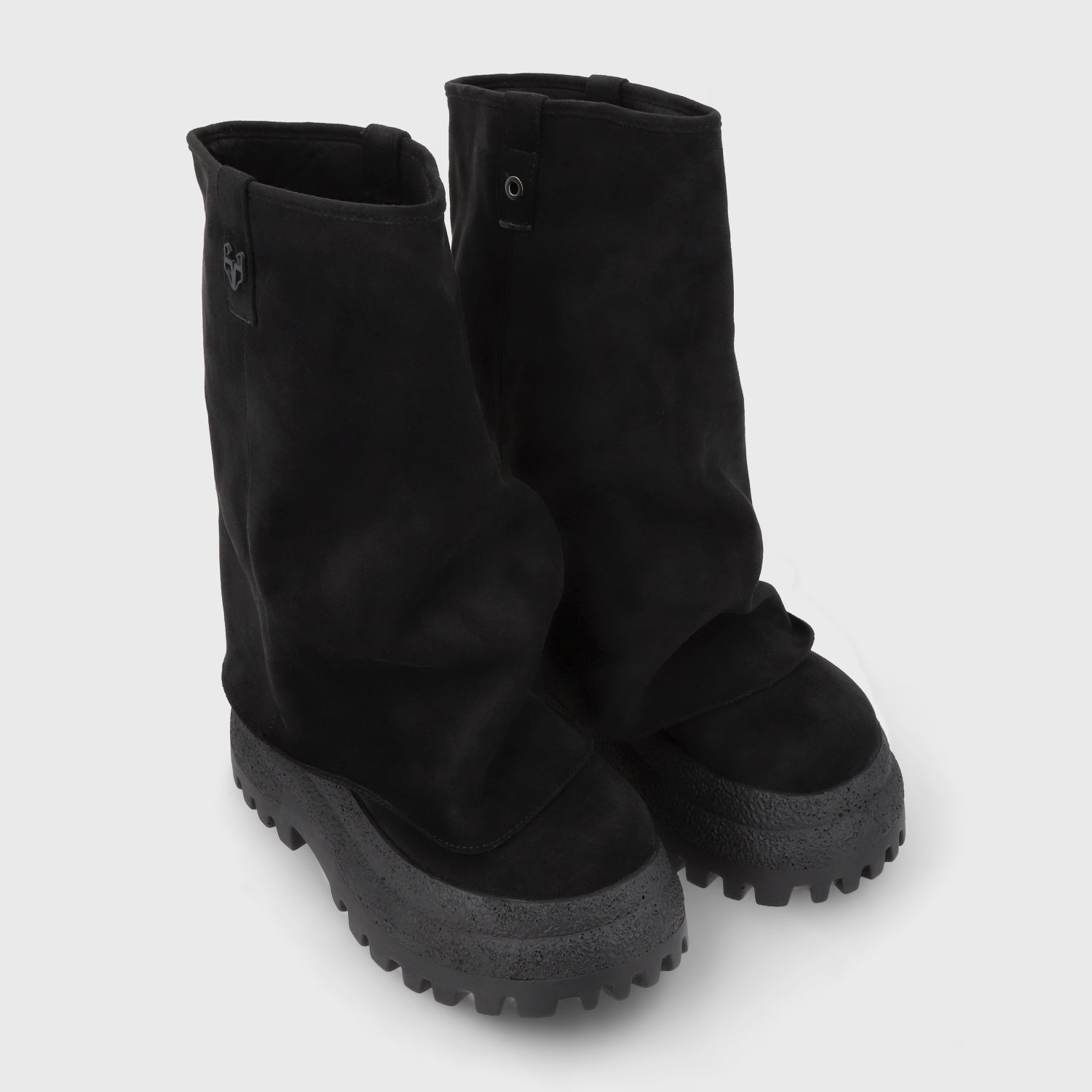 Bota Plataforma Negra Mujer 55291 - Gotta Chile