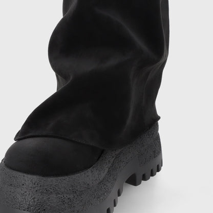 Bota Plataforma Negra Mujer 55291 - Gotta Chile