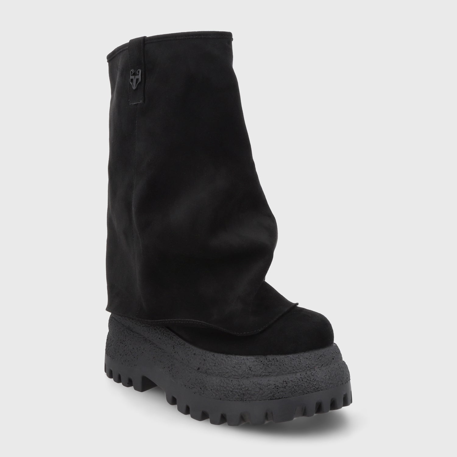 Bota Plataforma Negra Mujer 55291 - Gotta Chile