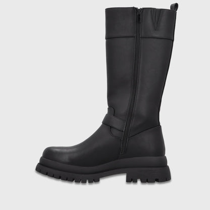 Bota Plataforma Negra Mujer 6584201 - Gotta Chile