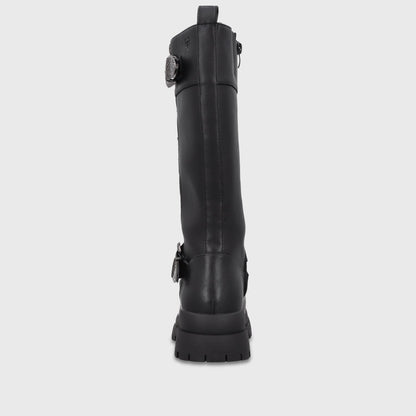 Bota Plataforma Negra Mujer 6584201 - Gotta Chile