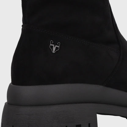 Bota Plataforma Negra Mujer 6584301 - Gotta Chile
