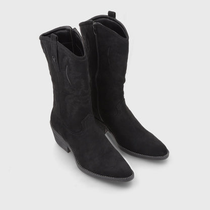 Bota Taco Negro Mujer 23714 - Gotta Chile