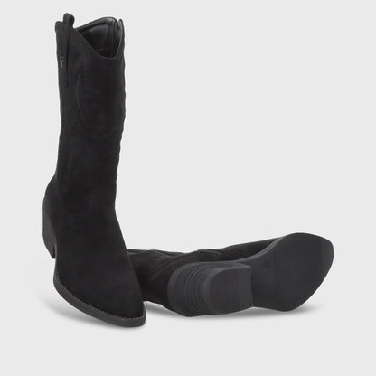 Bota Taco Negro Mujer 23714 - Gotta Chile