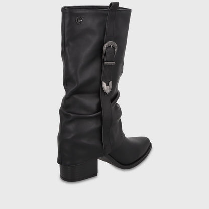 Bota Taco Negro Mujer 5378401 - Gotta Chile