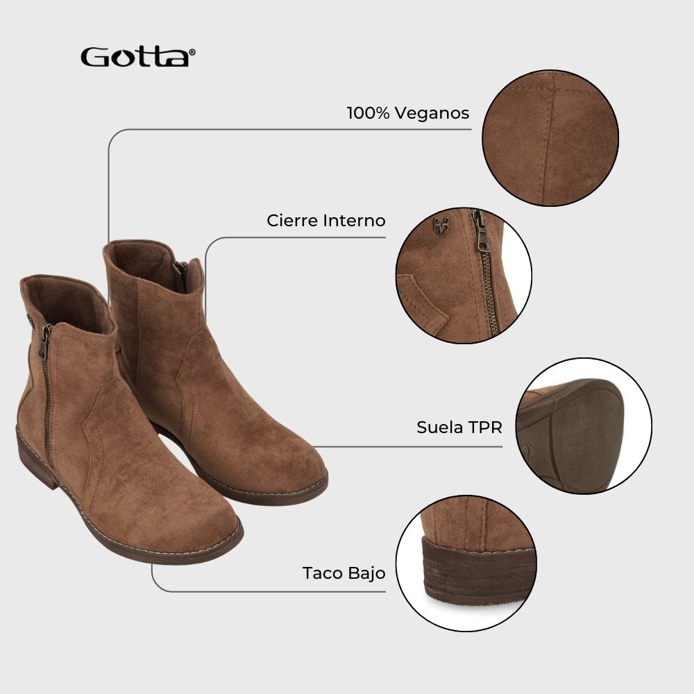 Botin Camel Mujer 23703 - Gotta Chile